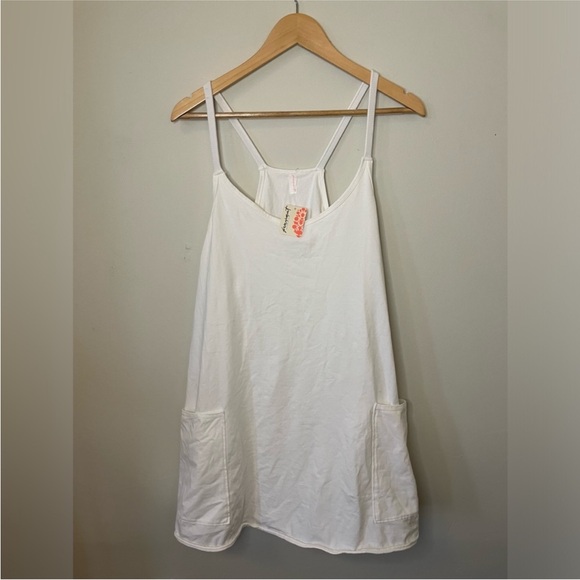 NEW Free People FP Movement Hot Shot Mini Dress in ivory white cream - Picture 8 of 9